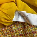 Gucci NWT yellow cotton blend a line tweed sequin embellished knee length skirt Photo 7