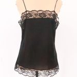 Undercover Wear Lace Trim Camisole Top Vintage Y2K 90s Coquette Lingerie Size M Black Size M Photo 0