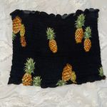 Victoria and Sophia Black Smocked Tube Top Photo 0