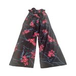 Band of Gypsies Floral Black Red Bustier Wide Leg Jumpsuit Medium Photo 3