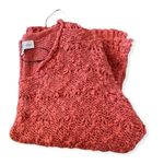 Chelsea and Theodore Cinnamon Pullover Popcorn Knitted Women’s Sweater SZ M Orange Size M Photo 3