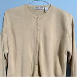 Carolyn Taylor  Button Down Cream Sweater Small Photo 2