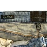 White House | Black Market WHBM Mid Rise Slim Ankle Jeans w/ Chain Cuff Detail – Size 10 Photo 7