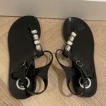 BCBG Black Jelly Gem Sandals Size 11 New Photo 1