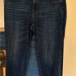 Talbots  Womens 16W Girlfriend Jeans Plus Size Dark Wash Denim Comfort‎ Fit Photo 0