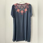 Andrée Embroidered Andree Grey Dress SZ Small Photo 2