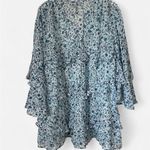 Anthropologie  Ruffle Swing Floral Romper Photo 5