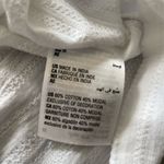 NWT Style and Co white babydoll tank top cotton/modal eyelet detail M Size M Photo 4