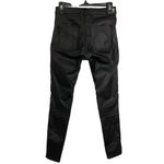 Dr. Denim Lexy Skinny Jeans in Black Metal Small Womens Vegan Pleather Photo 7