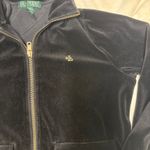Ralph Lauren  Black Solid Gold Tone Women Velvet Sweat Jacket Photo 1