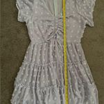 She & Sky NWOT  Purple Polka Dot Ruffle V-Neck Sun Dress Photo 7