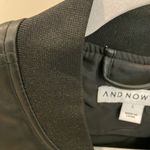 And Now This faux leather bomber jacket pockets EUC Black Size undefined Photo 4