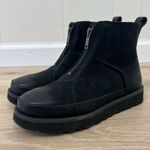 UGG  Black Deconstructed Front Zip Boot Photo 0