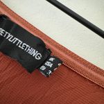 Pretty Little Thing NWOT Ruse Brown Bow Tie Front Wide Leg Jumpsuit Strapless Photo 4