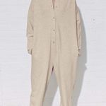 Mara Hoffman Sabina Oatmeal Jumpsuit Button Front sweatshirt Lagenlook NEW Sz 3X Photo 1