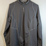 Nike  Pro Hyperwarm Fitted 1/4 Zip Longsleeve Top Womens Sz Large Gray Photo 0