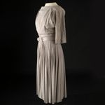 R&K ORIGINALS Vintage Short Sleeve Fit and Flare Brown and White Gingham Dress S Photo 4