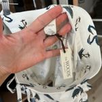 The Woods by Kate Quinn modal pajamas shorts ruffle heron birds print drawstring Blue Size XS Photo 1