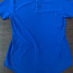 Scrubstar Supreme Stretch Electric Blue Scrub Top Size X-Small Photo 0