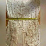 Love, Whit by Whitney Porter White Ditsy Floral Dress Size L Photo 7