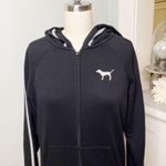 PINK - Victoria's Secret Victoria’s Secret Pink Sequin Floral Bling Zip Front Jacket Hoodie Small Photo 3