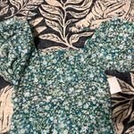 ASTR Floral Green Midi Dress Asymmetrical Ballon sleeve size XL Revolve NEW Photo 7