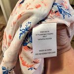 Pale Sky Womens S Floral Print Sleeveless Blouse Top White Pink Blue Button Down Photo 2