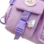 Andrea’s Deals NWT AD Travel Backpack, Multi-Pocket Waterproof College School Bag Lavender Photo 6