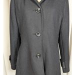Kenneth Cole Wool Blend Overcoat Black Size 10 Photo 8