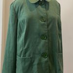 Counterparts Womens Green Blazer Size 18 Faux Suede Stretch Photo 9