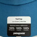 Patagonia  Cap Hat Icon Trad Wavy Blue NWT Ball Cap Outdoor Fitz Roy Photo 1