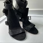 Rebecca Minkoff black metallic sky heeled sandals size 10 Photo 3