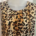 Calvin Klein  Leopard Pleated Sleeveless Dress Photo 2