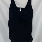 Cacique SWIM BY  WO SIZE 22 BLACK ONE PIECE SWIMSUIT ADJ STRAPS MESH LOOK OVERLAY Photo 5