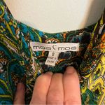 Moa Moa  Boho Green Print Maxi Dress Size Small Photo 7