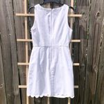 J.Crew  Factory Scalloped White Dress | Size 2 Photo 6