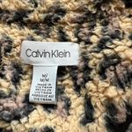 Calvin Klein Sherpa Full Zip Faux Fun Leopard Print Soft Sleeveless Vest Sz M Photo 6