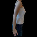 INC ‎ White Top with beaded straps​ Photo 9