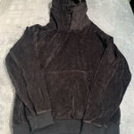 Aritzia TNA black velour Hoodie Size M Photo 0