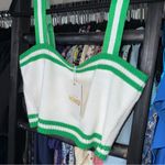 Show Me Your Mumu Below Deck Tank in Green Stripe Knit Photo 7