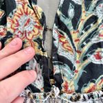 Free People Under the Sun Tunic Top Mini Dress Size Small Floral Striped Photo 4