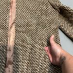 Vintage Prestige of Boston Brown Herringbone Wool blend Tweed Blazer Size 12 Photo 2