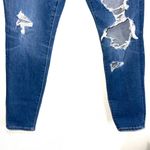 American Eagle Dream Jean Dark Distressed High Rise Curvy Skinny Jeans 4 Short Photo 4