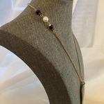 Handmade Black Gold Necklace Sparkle Photo 2