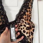 Pretty Little Thing Sexy Leopard Print Satin Lace CutOut Maxi Dress Lingerie NWT Photo 5