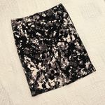 Adrianna Papell 10 black floral career pencil skirt medium SK 7020 Photo 8