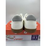 New J Sport Cecily Women’s Sneaker Suede White/Grey Low Top Shoes Size 8 US White Photo 4