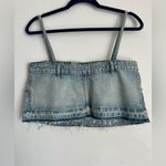 ZARA  Denim Skirt Strappy Crop Tank Top ( M ) Photo 3