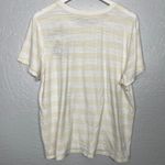 Lucky Brand Women Plus Size XXL Yellow White Stripe Lemon Embroidery Shirt Slub Photo 5