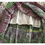 Geometric‎ Gauzy Flowy Maxi Dress Floral Romantic Made In India Medium White Photo 4